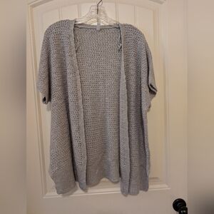 Wishlist Light Gray Knit Cardigan